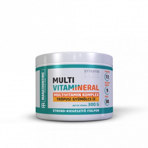 Marathontime  Multi-vitamineral multivitamin komplex italpor 300 g - trópusi gyümölcs