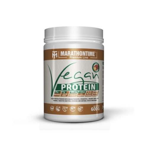 Marathontime Prémium Vegán Protein Fehérje 600 g, nugát