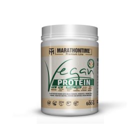   Marathontime Prémium Vegán Protein Fehérje 600 g, fehércsoki-kókusz