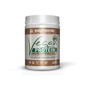   Marathontime Prémium Vegán Protein Fehérje 600 g, csokoládé