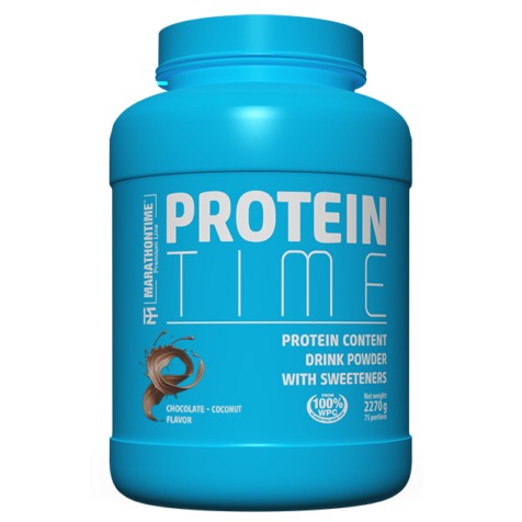 Marathontime Protein Time Laktózmentes Tejsavófehérje 2270 g, csokoládé kókusz