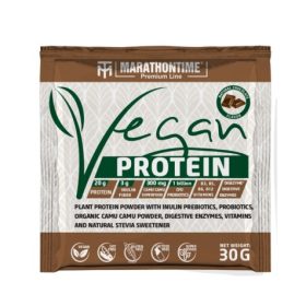   Marathontime Prémium Vegán Protein Fehérje 30 g, csokoládé