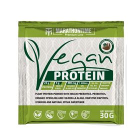   Marathontime Prémium Vegán Protein Fehérje 30 g, pisztácia