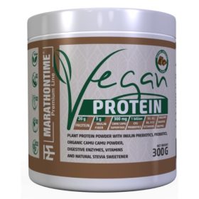   Marathontime Prémium Vegán Protein Fehérje 300 g, csokoládé