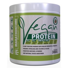   Marathontime Prémium Vegán Protein Fehérje 300 g, pisztácia