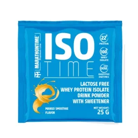   Marathontime Iso Time Laktózmentes Tejsavófehérje 25 g, mangó smoothie