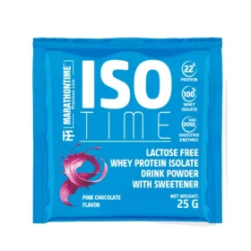   Marathontime Iso Time Laktózmentes Tejsavófehérje 25 g, pink csokoládé