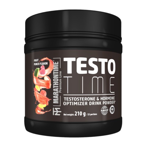 Marathontime  Testo Time hormonoptimalizáló 210 g, gyümölcs puncs