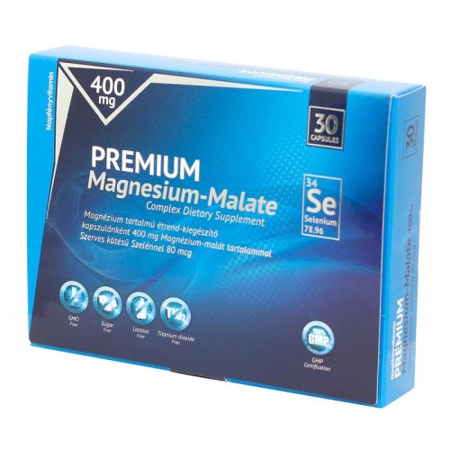Napfényvitamin Prémium Magnézium-malát 400 mg szerves kötésű szelénnel 80 mcg kapszula - 30 db