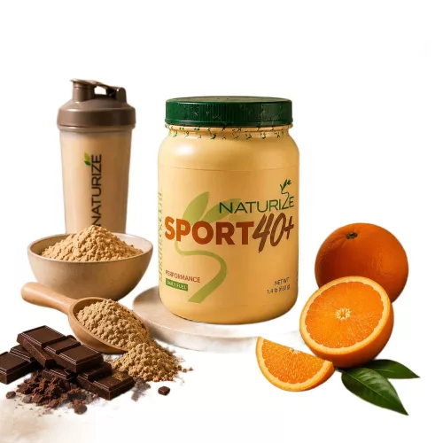 Naturize Sport 40+ ChocOrange édesítőszermentes komplex fehérjeshake 640g/20 adag