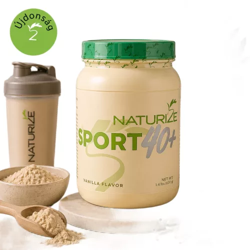 Naturize Sport 40+ komplex fehérjeshake vanília 640g/20 adag