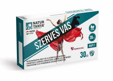 Natur Tanya szerves, vegán vas 30 db