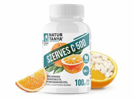 Natur Tanya Szerves C 500 C-vitamin 100 db