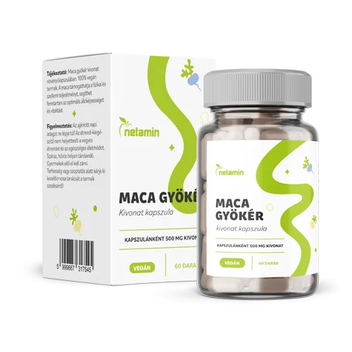 Netamin Maca Gyökér kivonat 500 mg kapszula 60 db