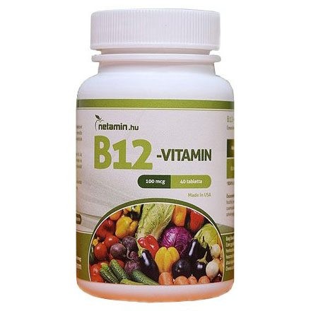Netamin B12-vitamin 100 mcg tabletta 40 db
