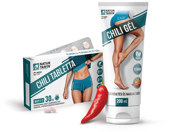 Természetes zsírégető Chili tabletta szabadalommal - Natur Tanya®