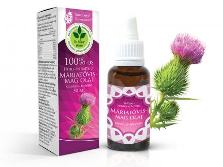 Dr. Natur Étkek Hidegen sajtolt Máriatövismag olaj 50 ml
