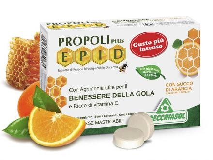 Specchiasol Cukormentes Propolisz szopogatós tabletta narancsos 20 db