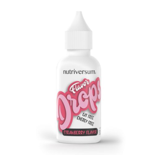 Nutriversum Flavor Drops ízesítőcsepp 30 ml - Eper