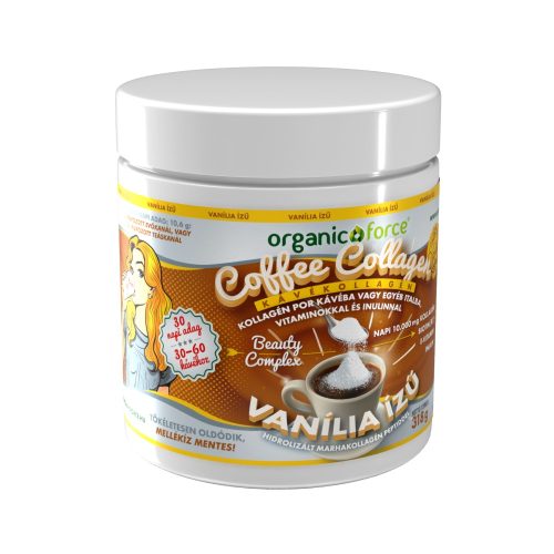 organic force Coffe Collagen Kávékollagén 318 g - Vanília