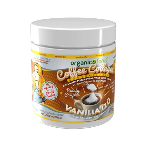 organic force Coffee Collagen Kávékollagén 318 g - Vanília