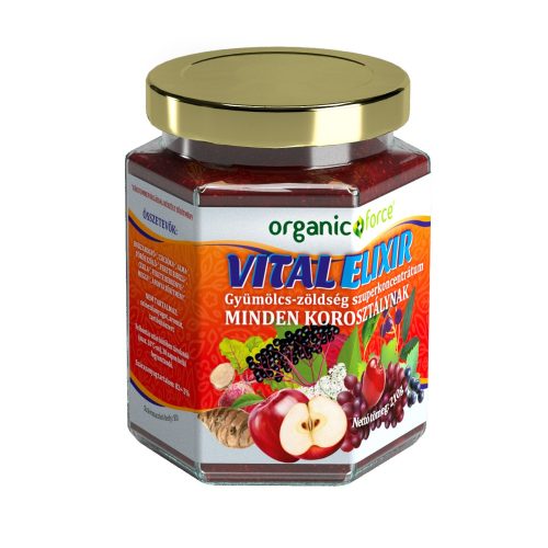 organic force Vital Elixír gyümölcs-zöldség szuperkoncentrátum 210 g 