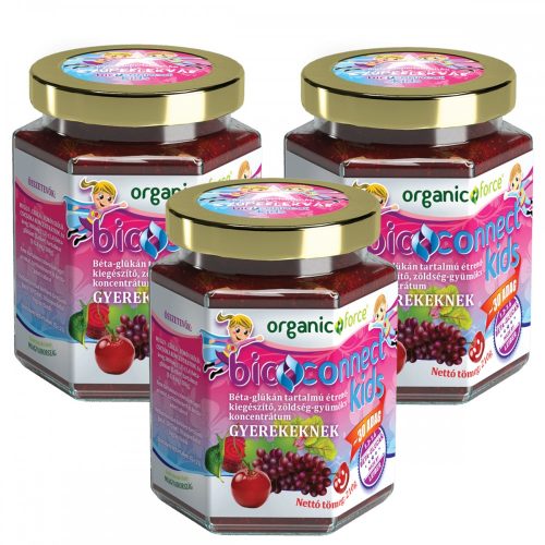 organic force Bioconnect Kids Szuperlekvár csomag 3 x 210 g