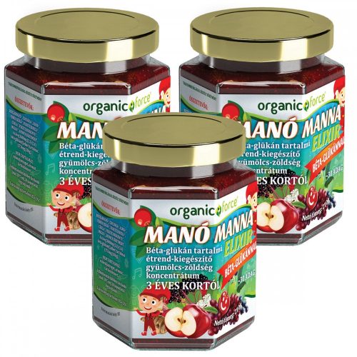 organic force Manó Manna Elixír csomag 3 x 210 g
