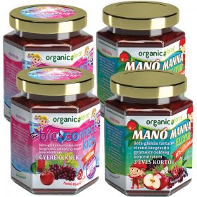   organic force Bioconnect Kids Szuperlekvár 2 x 210 g + Manó Manna Elixír 2 x 210 g