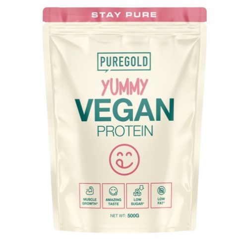 Pure Gold Natur Line Vegan Fehérje italpor - Banán krém 500 g