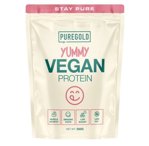 Pure Gold Natur Line Vegan Fehérje italpor - Banán krém 500 g