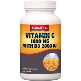 Pharmekal C-vitamin 1000 mg + D3 2000 IU komplex 350 db