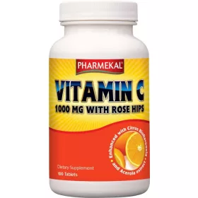   Pharmekal C-vitamin 1000 mg + Acerola, Bioflavonoid, Csipkebogyó 100 db