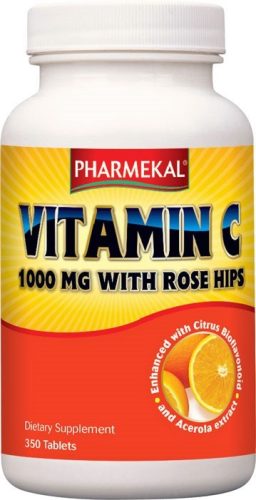 Pharmekal C-vitamin 1000 mg + Acerola, Bioflavonoid, Csipkebogyó 350 db