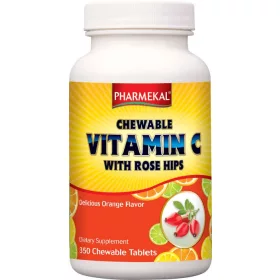   Pharmekal C-vitamin Rágótabletta Csipkebogyóval 350 db - narancs