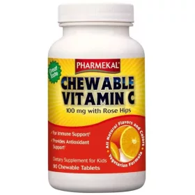   Pharmekal C-vitamin Rágótabletta Csipkebogyóval 90 db - narancs