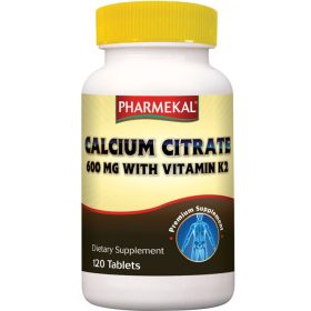 Pharmekal Kalcium citrát 600 mg + K2-vitamin 120 db