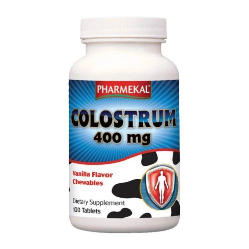 Pharmekal Colostrum 400 mg rágótabletta 100 db - vanília