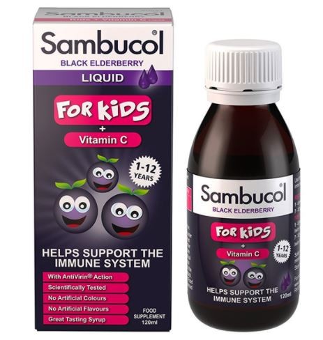 Sambucol Fekete bodza szirup gyerekeknek 120 ml