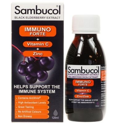 Sambucol Immuno Forte fekete bodza szirup 120 ml