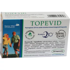 Topevid kapszula Pycnogenol,Q10 és szelén tartalommal,30db