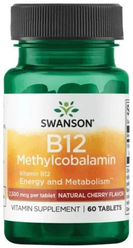 Swanson B12 Methylcobalamin 2500 mcg rágótabletta 60 db
