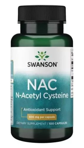 Swanson NAC N-acetil-L-cisztein 600 mg 100 db