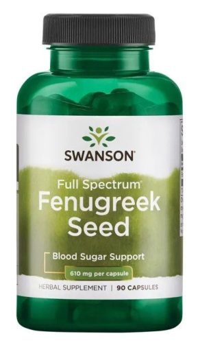 Swanson Fenugreek Seed Görögszénamag 610 mg 60 db