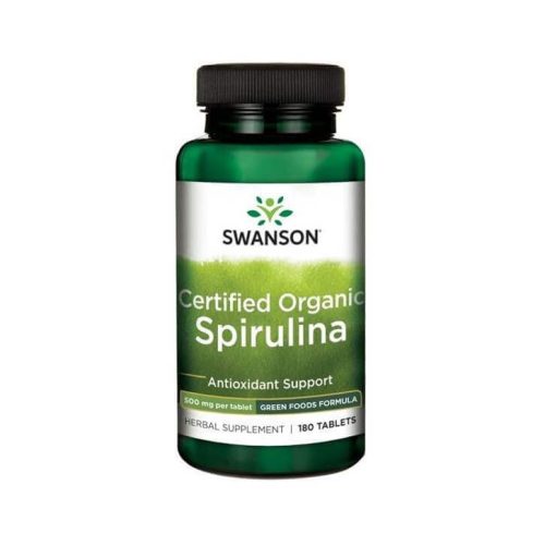 Swanson Organikus Spirulina Alga 500 mg 180 db