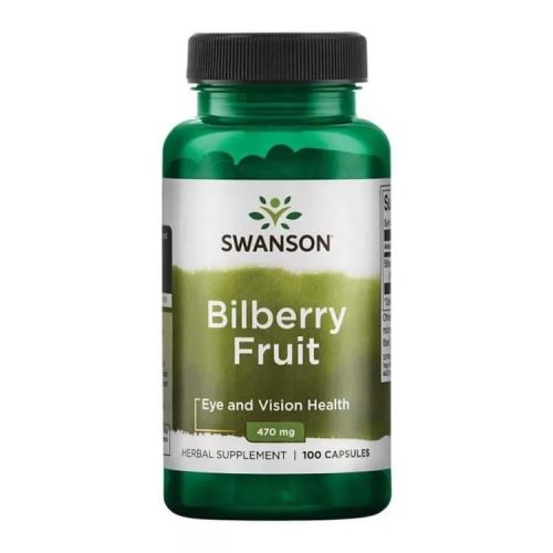 Swanson Bilberry Fruit Fekete Áfonya 470 mg 100 db