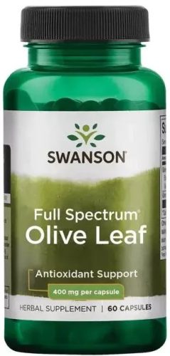 Swanson Olive Leaf Oliva Levél 400 mg 60 db