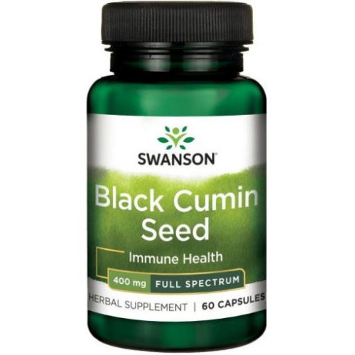 Swanson Black Cumin Seed Feketekömény mag 400 mg 60 db