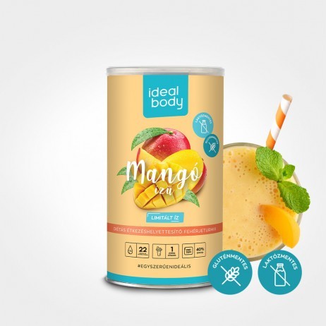 Idealbody Turbó Diéta glutén- és laktózmentes fehérje turmixpor 525 g (15 adag) - mangó