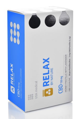 USA Medical CBD RELAX by Nature mézpasztilla 30 db 150 mg